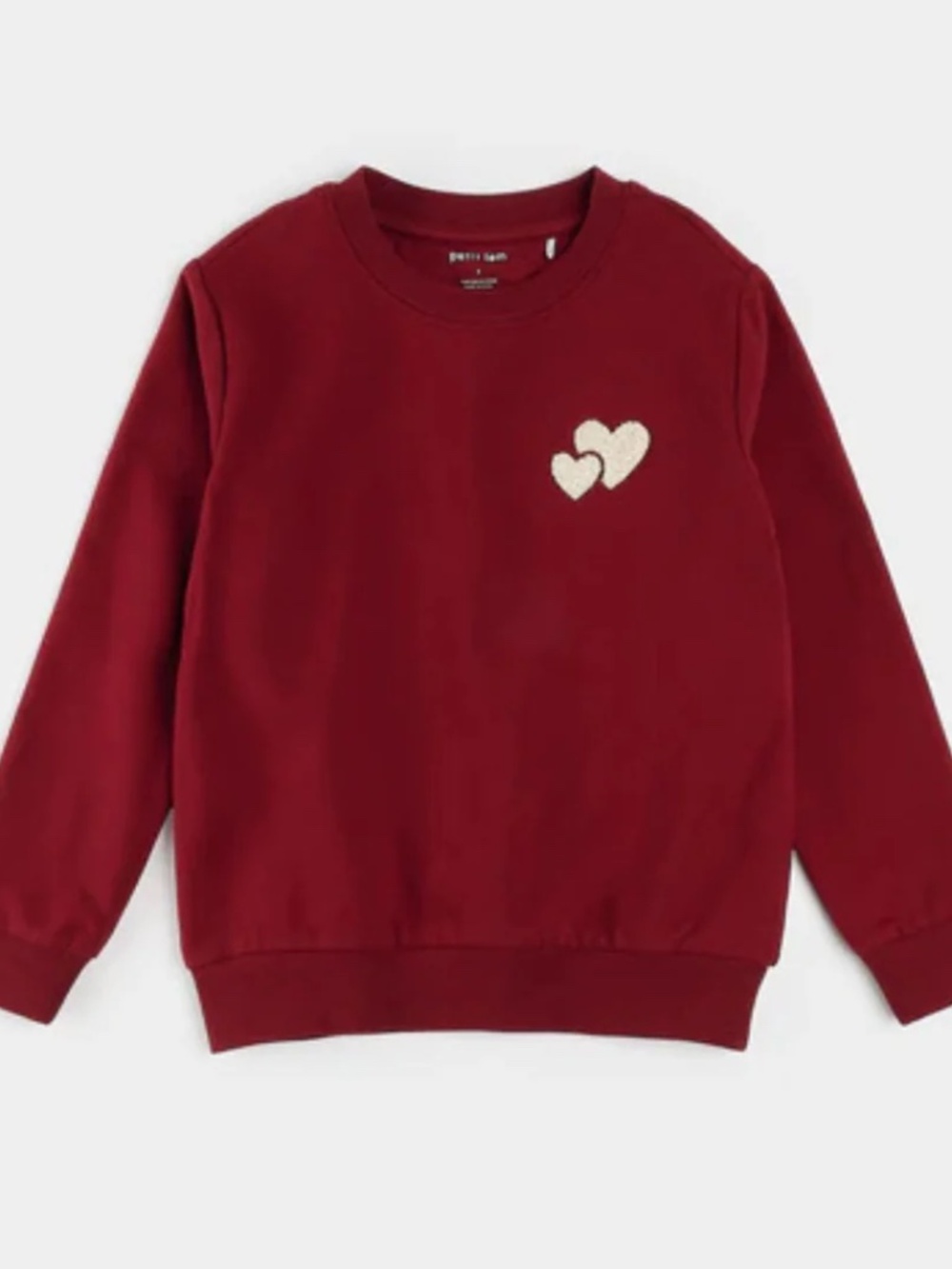 Petit Lem Baby Heart Sweatshirt 24M